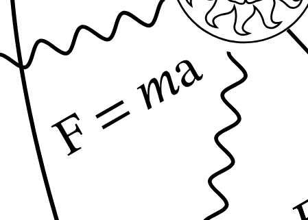 On the wall: Newton’s 2nd law of motion