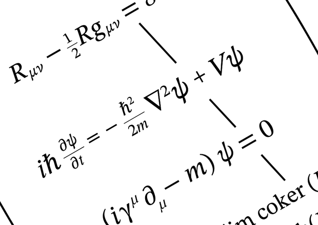 On the wall: Schrödinger’s equation