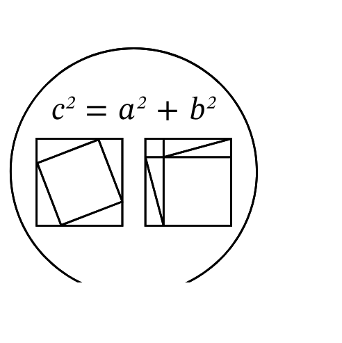 On the wall: The Pythagorean theorem